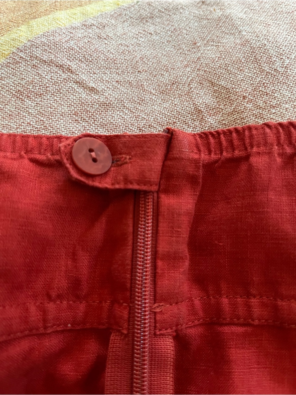 EILEEN FISHER Linen wide leg cropped pants (Medium) - Picture 5 of 7